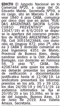 publicar edicto en la prensa